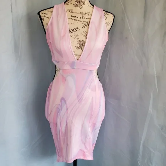 bodycon pastel dress Lily Beaded Mini Dress